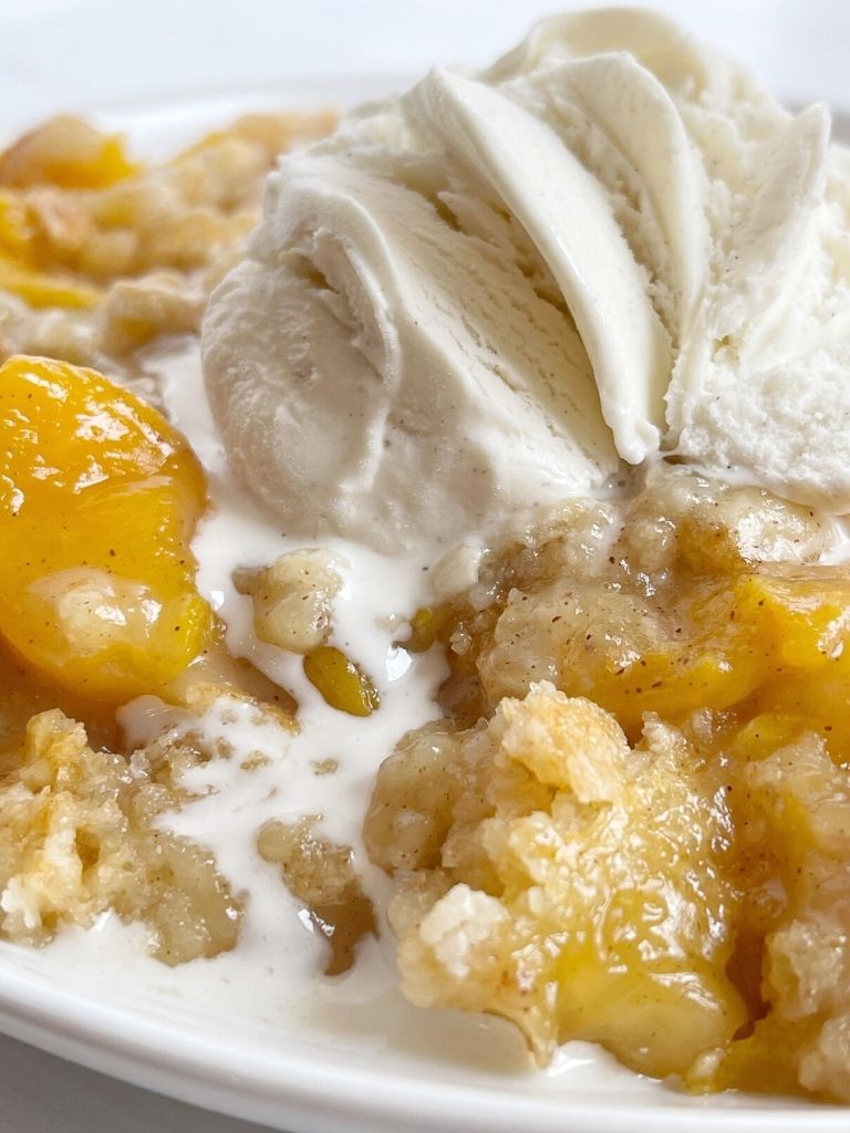 Facile Mouthwatering Recipe Peach Cobbler With Dump Cake Mix 
