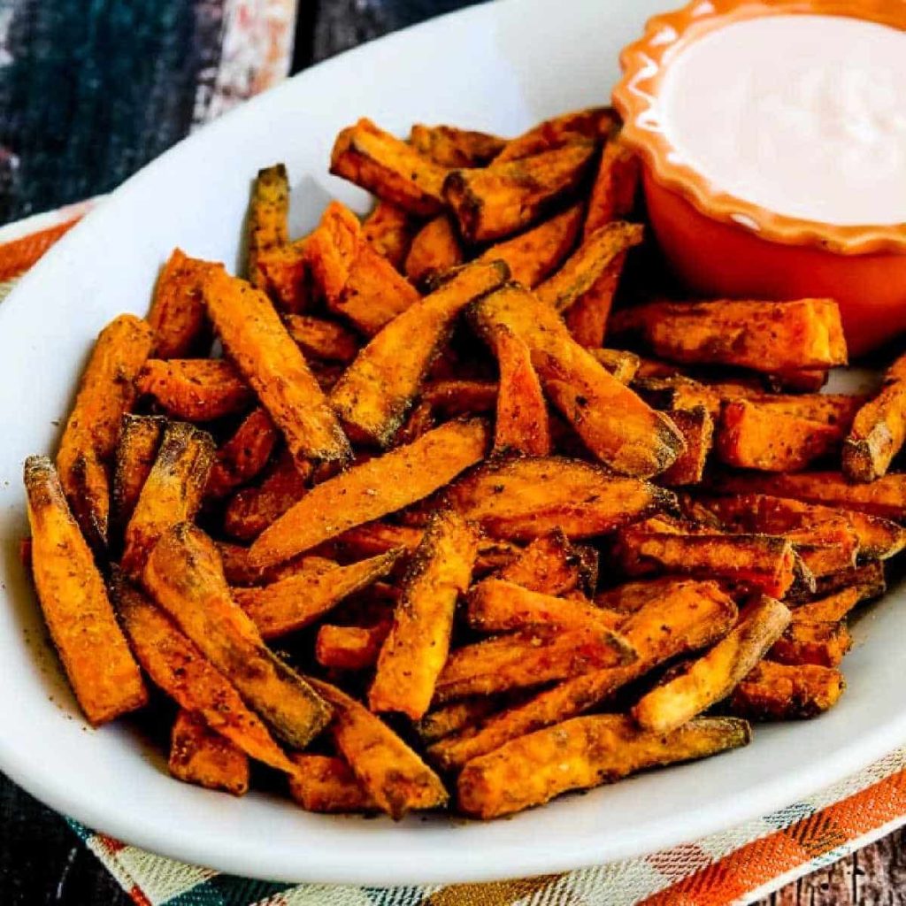 Crispy and Sweet Potato Fries in an Air Fryer